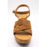 ALIWELL A125263 Sandales Talon Cuir Terre Femme