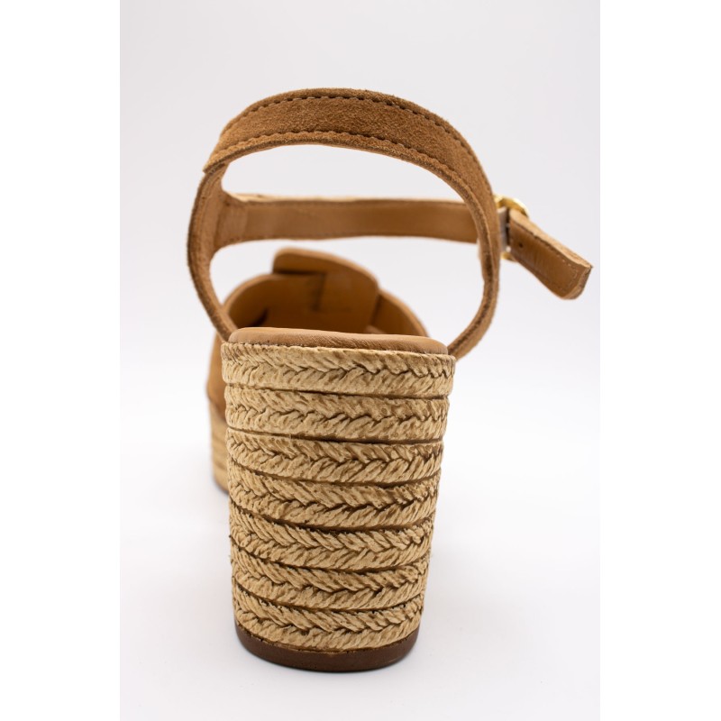 ALIWELL A125263 Sandales Talon Cuir Terre Femme