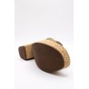 ALIWELL A124016 Sandales Talon Kaki Cuir Femme