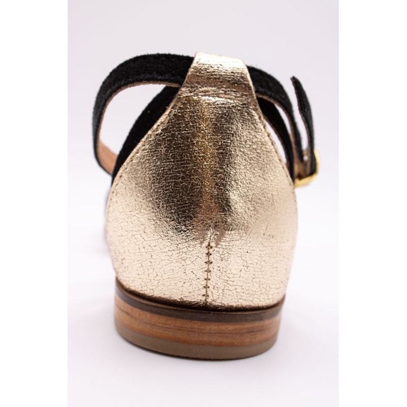 Sandale Atelier Tropézien IL2121-25 Noir Doré Femme