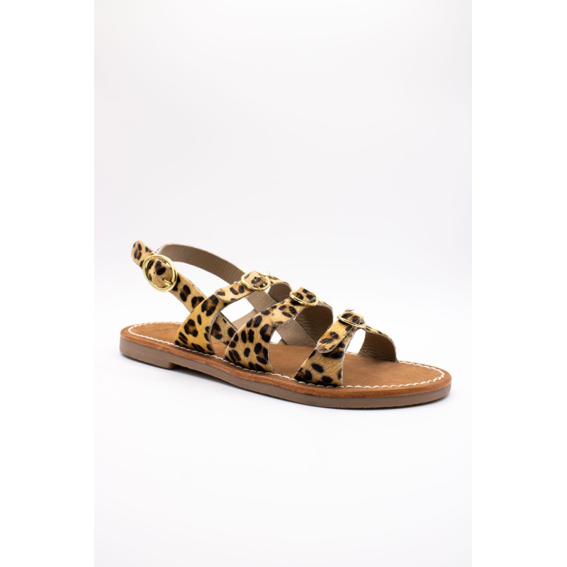 Atelier Tropézien SH-1301-25 Sandales Léopard Femme