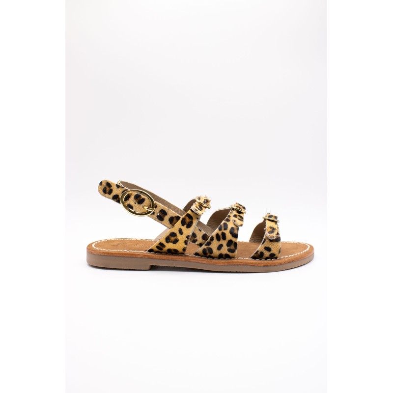 Atelier Tropézien SH-1301-25 Sandales Léopard Femme