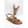 Atelier Tropézien SH-1301-25 Sandales Léopard Femme