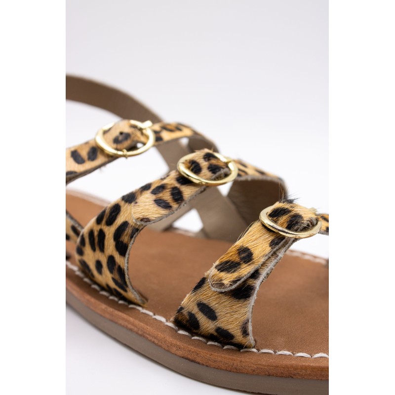 Atelier Tropézien SH-1301-25 Sandales Léopard Femme