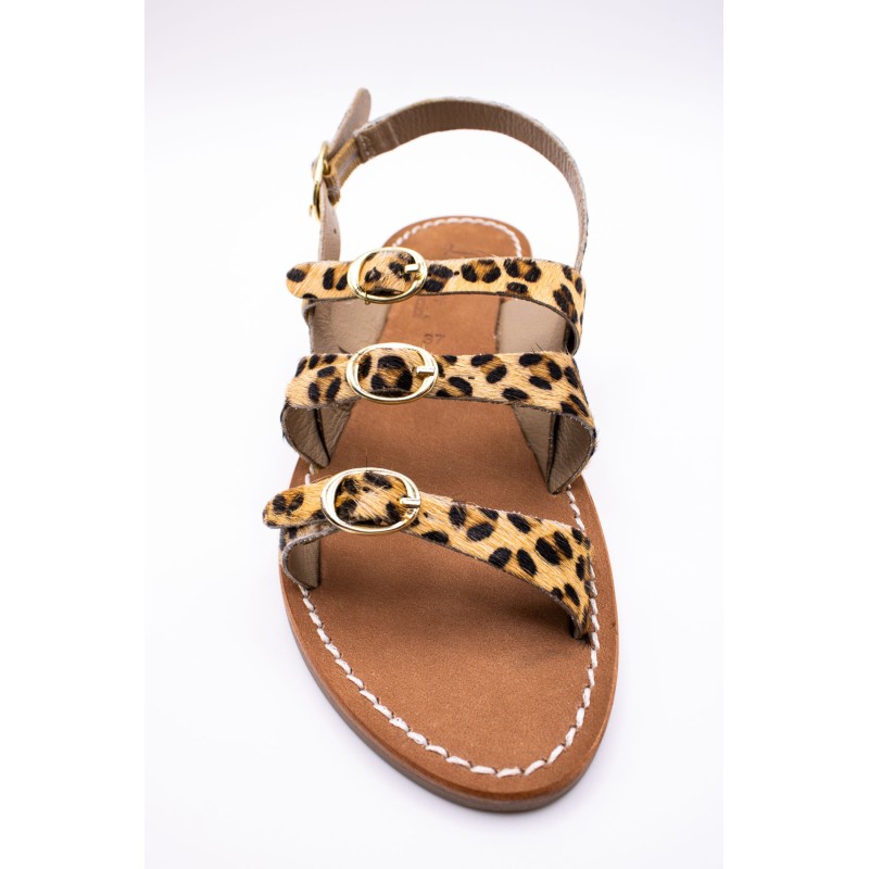 Atelier Tropézien SH-1301-25 Sandales Léopard Femme