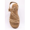 Atelier Tropézien SH-2312-25 Nu-Pieds Taupe Cuir Femme