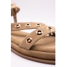 Atelier Tropézien SH-2312-25 Nu-Pieds Taupe Cuir Femme