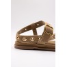 Atelier Tropézien SH-2312-25 Nu-Pieds Taupe Cuir Femme