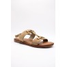 Sandale SH3325 Beige Femme Cuir | L'Atelier Tropézien