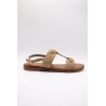 Sandale SH3325 Beige Femme Cuir | L'Atelier Tropézien