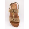 Sandale SH3325 Beige Femme Cuir | L'Atelier Tropézien