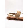Sandale SH3325 Beige Femme Cuir | L'Atelier Tropézien