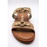 Sandale SH3325 Beige Femme Cuir | L'Atelier Tropézien