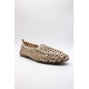 Mocassin CHR3203 Doré Femme Cuir Tressé l'Atelier Tropézien
