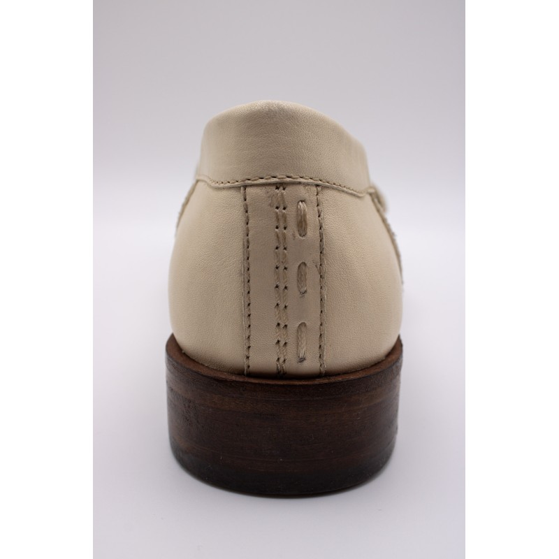 Mocassins Orlando Crickit blanc cassé femme