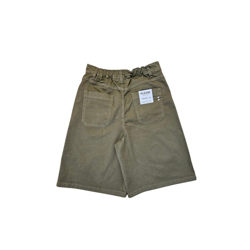 Please Bermuda Kaki Femme