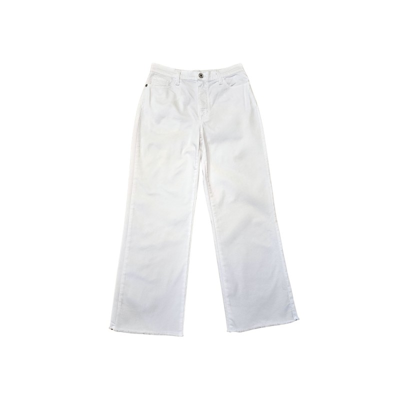 Please P3SDCV9CCC Jean Blanc Jambe Large Femme