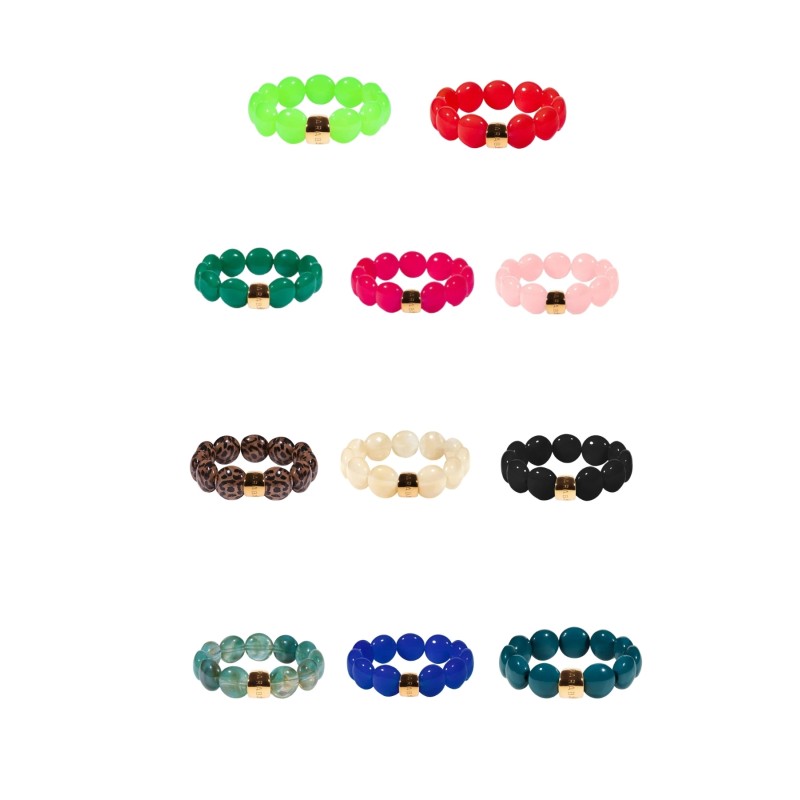 Bracelet BOMBOM Coloré PARABAYA | Perles Acryliques