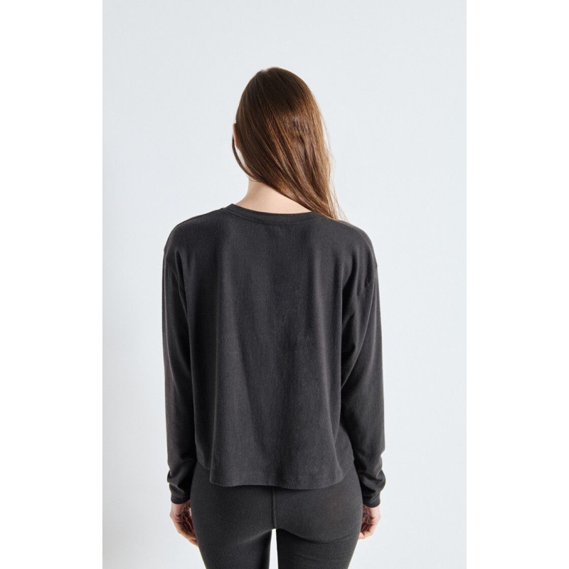T-shirt manches longues carbone Ypawood - AMERICAN VINTAGE Femme
