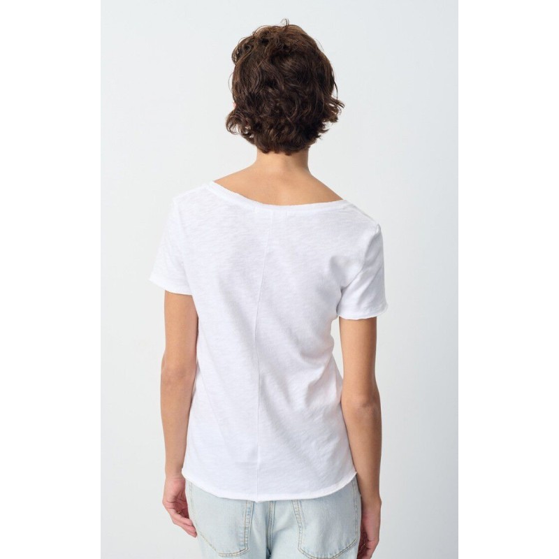 T-shirt American Vintage Sonoma Femme Col V