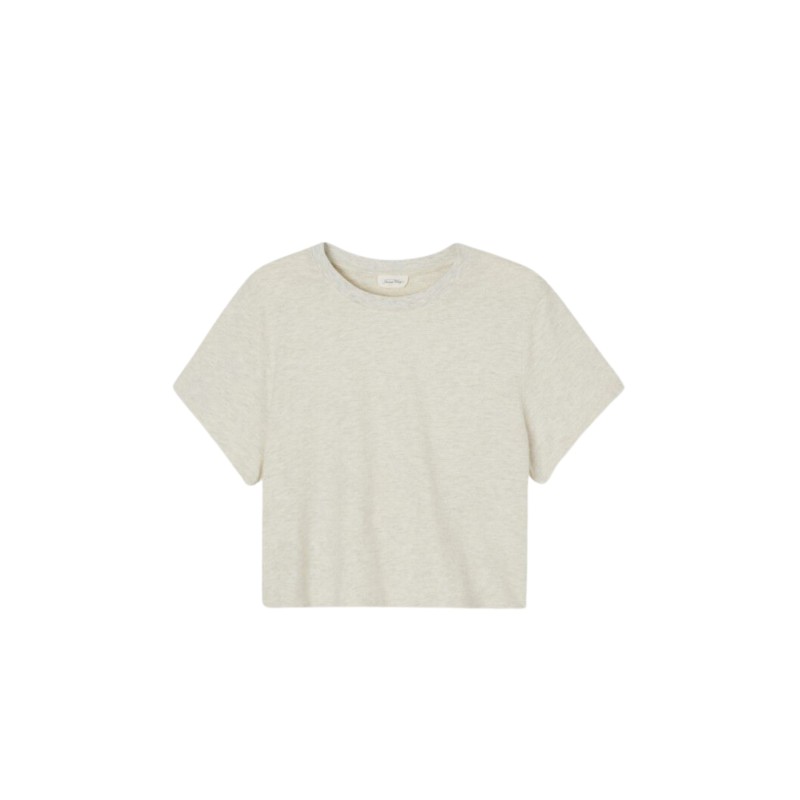 T-shirt American Vintage Ypawood Gris Chiné Femme