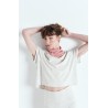 T-shirt American Vintage Ypawood Gris Chiné Femme
