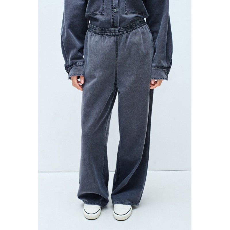 Pantalon American Vintage Jazy Carbone Femme
