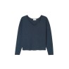 T-shirt Sonoma AMERICAN VINTAGE Navy Col V Manches Longues