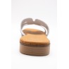 Mules argentées cuir femme confort | Eva Frutos