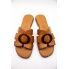 Mules marron cuir femme confort | Eva Frutos