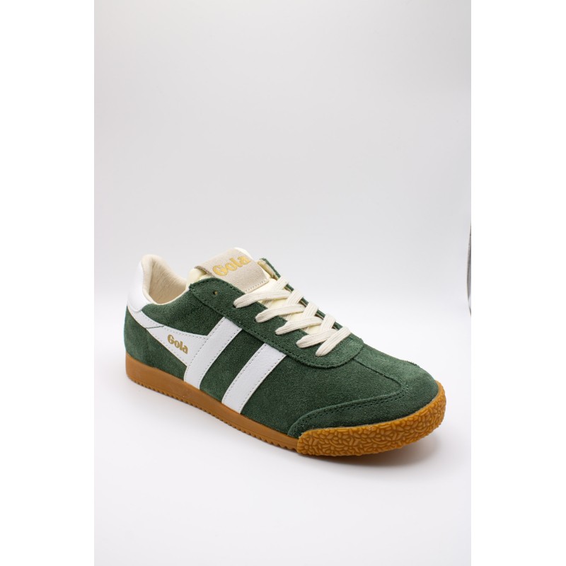 Gola Elan vert forêt – Baskets femme en suède