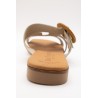 Mules écru cuir femme confort | Eva Frutos