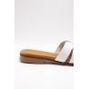 Mules blanches cuir femme confort | Eva Frutos