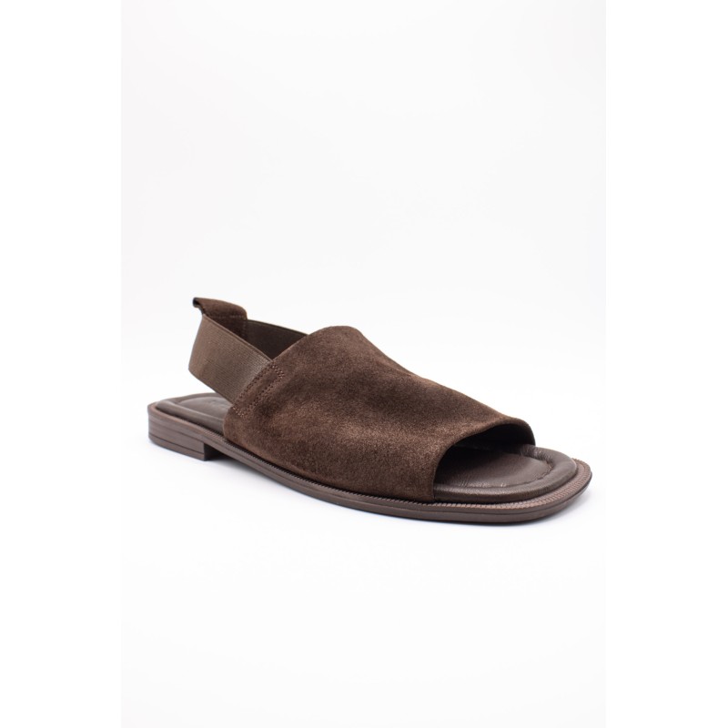 Sandales cuir suédé brun femme SD2906CH | Vanessa Wu