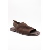 Sandales cuir suédé brun femme SD2906CH | Vanessa Wu