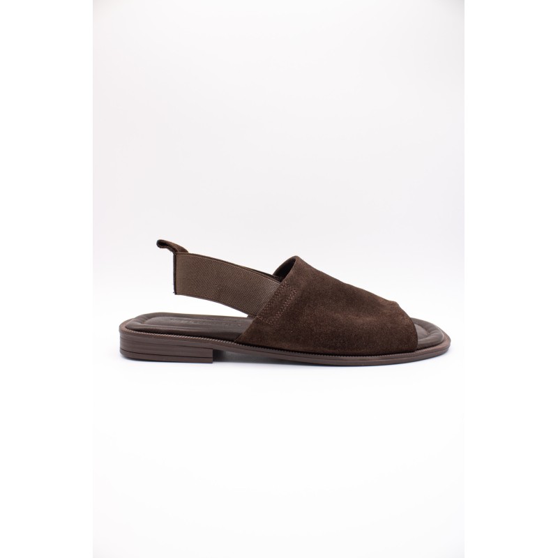 Sandales cuir suédé brun femme SD2906CH | Vanessa Wu