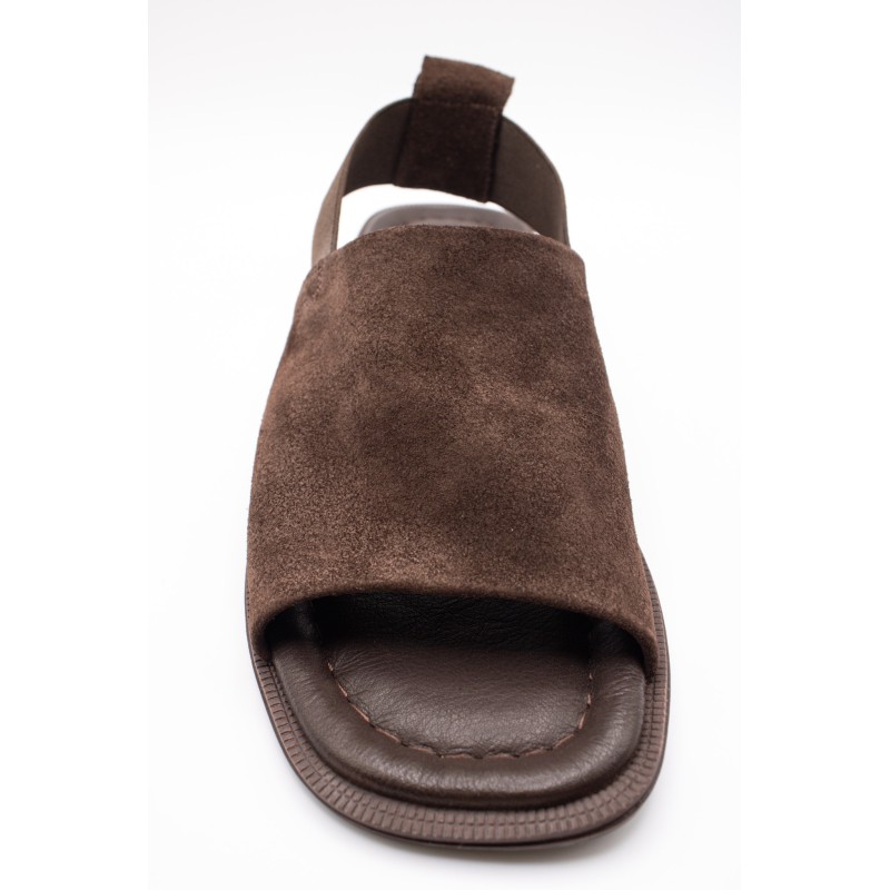 Sandales cuir suédé brun femme SD2906CH | Vanessa Wu