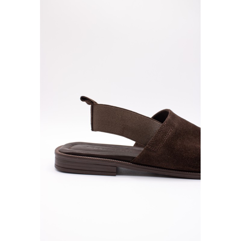 Sandales cuir suédé brun femme SD2906CH | Vanessa Wu