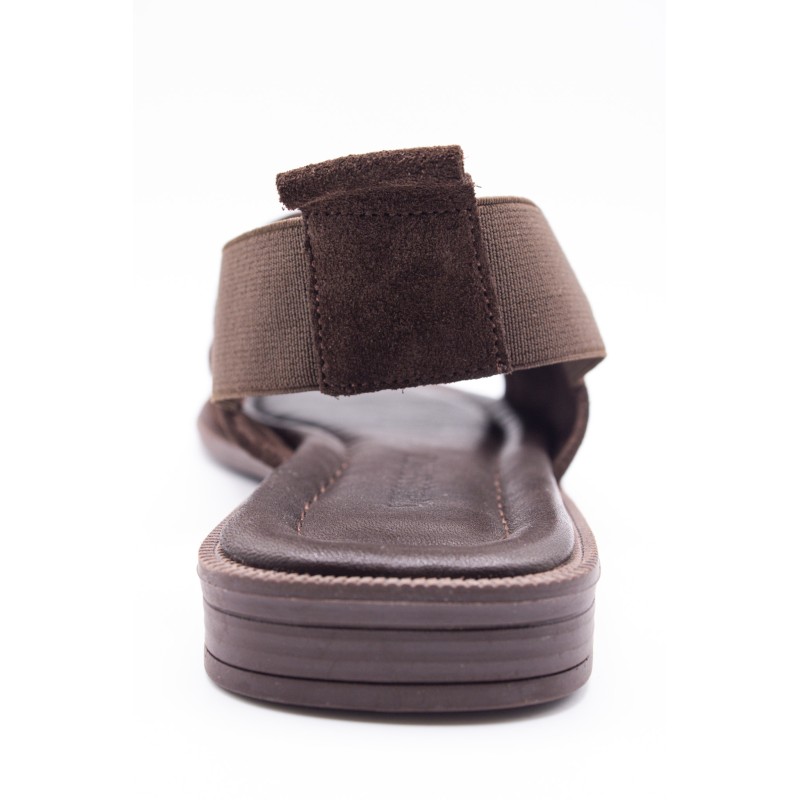 Sandales cuir suédé brun femme SD2906CH | Vanessa Wu
