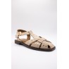 Sandales meduses cloutées beiges femme SD2907BG | Vanessa Wu