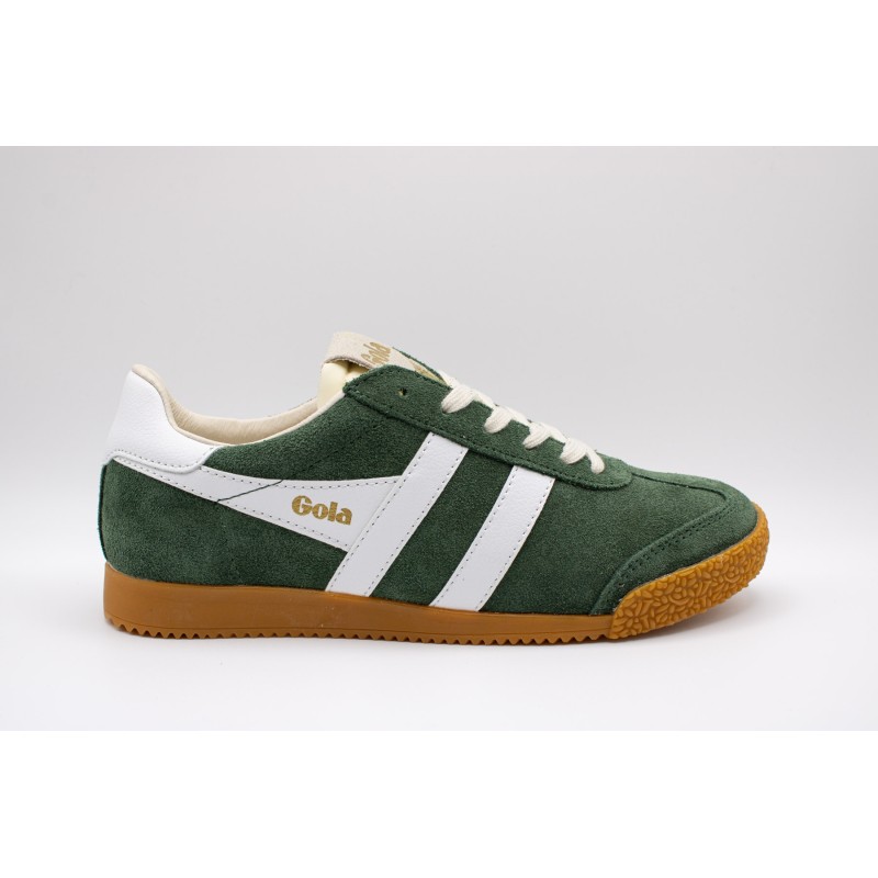 Gola Elan vert forêt – Baskets femme en suède
