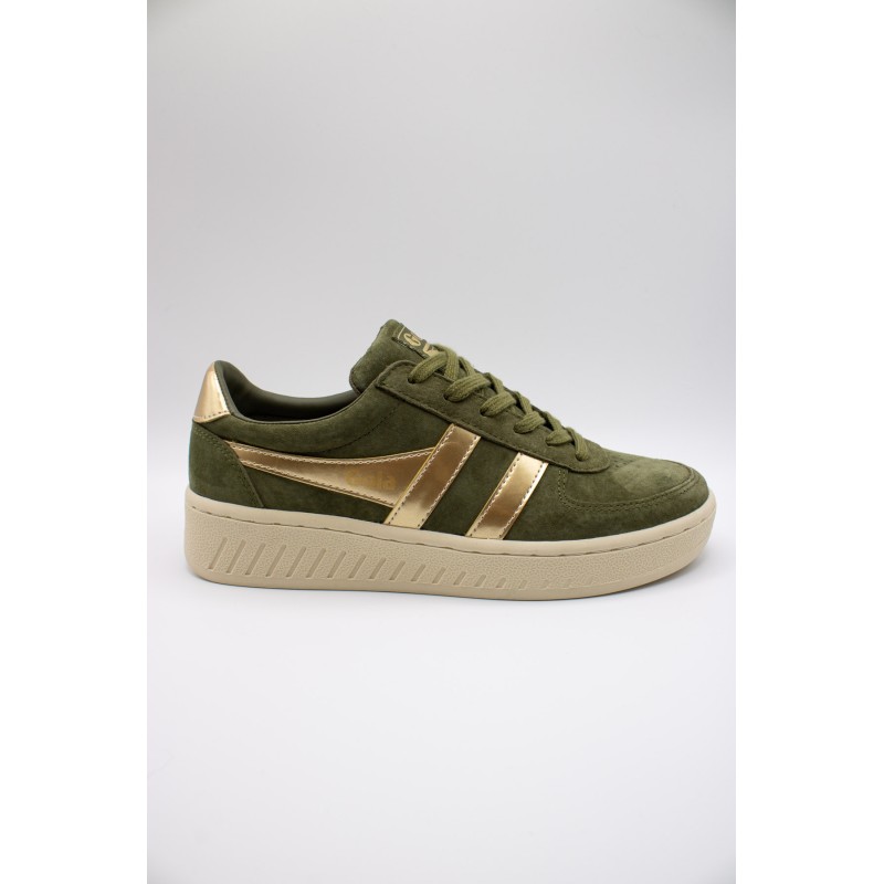 Grandslam pearl kaki et or - Basket Gola Femme