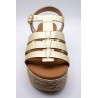 Sandales Eva Frutos 722 dorées style spartiate femme