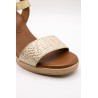 Sandale Eva Frutos 3990 Doré Talon 8 cm Femme
