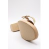Sandale Eva Frutos 3990 Doré Talon 8 cm Femme