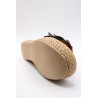 Sandales plateforme nubuck noir Eva Frutos 3777