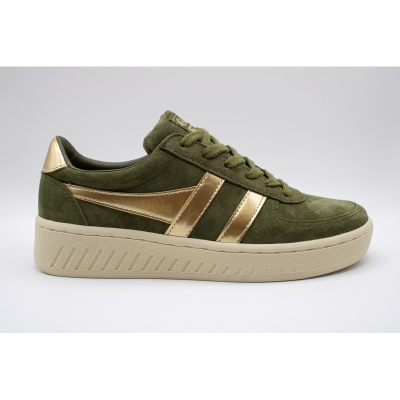 Grandslam pearl kaki et or - Basket Gola Femme