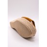 Sandales slingback compensées camel - EVA FRUTOS Femme