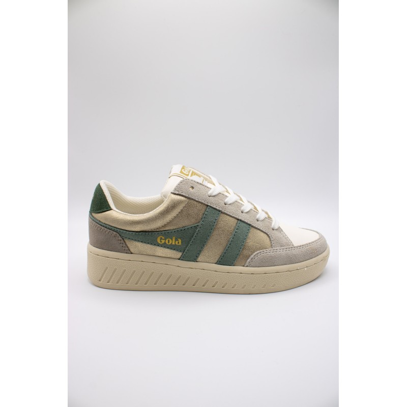 Baskets Gola Superslam Blaze femme bleu, or et vert – Confort & amorti