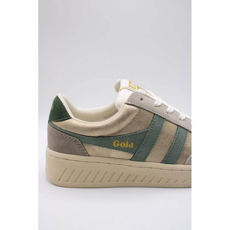 Baskets Gola Superslam Blaze femme bleu, or et vert – Confort & amorti